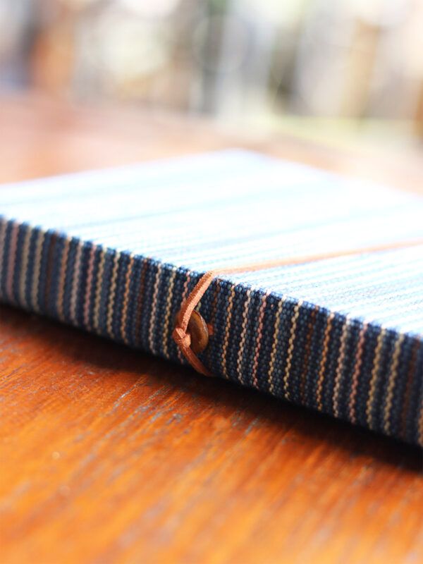 Blue Handcrafted Notebook with Leather Strap - Mitzie Mee Shop EU