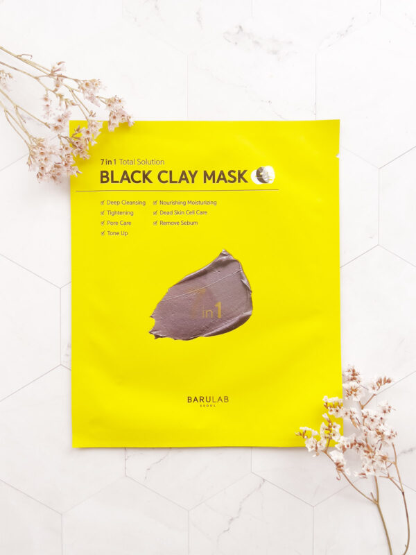 Barulab 7 in 1 Total Solution Black Clay Mask - Tuchmaske - Korean Skin Care - Mitzie Mee Shop EU