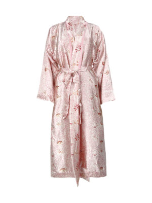 Pink Silk Robe - Ketut Riyani - Fair Fashion from Bali - Mitzie Mee Shop EU
