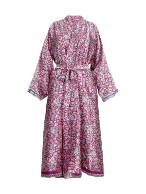 Purple Silk Robe - Ketut Riyani - Fair Fashion from Bali - Mitzie Mee Shop EU