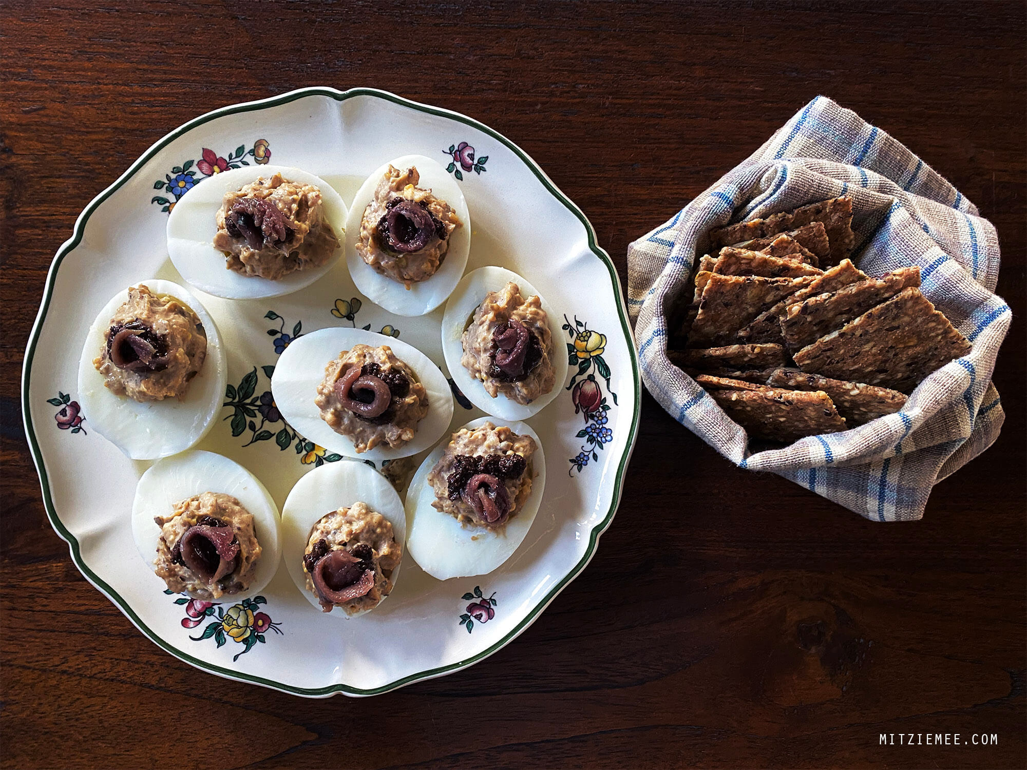 Rezept - Deviled Eggs - Gefüllte Eier mit Sardellen und Tapenade