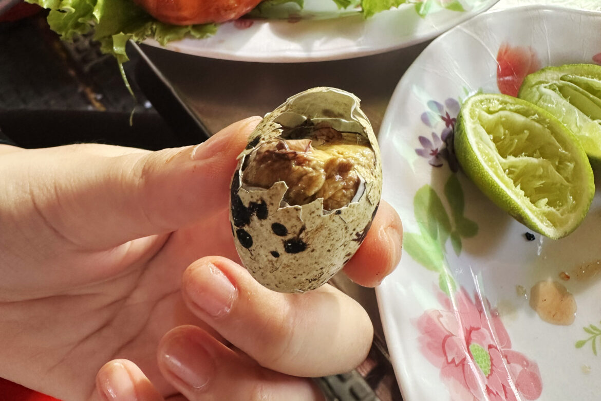 Phnom Penh Street Food: Wachteleier – Hartgekocht oder Balut