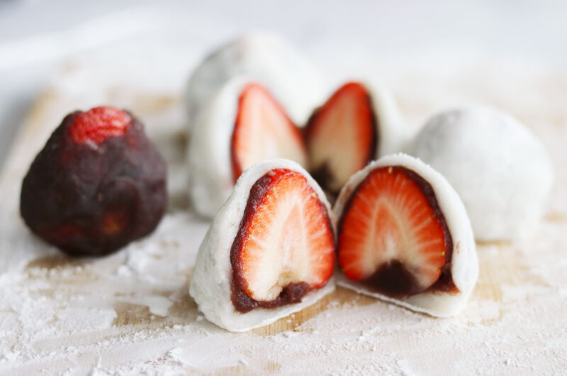 Rezept: Ichigo Daifuku – Mochi mit frischen Erdbeeren