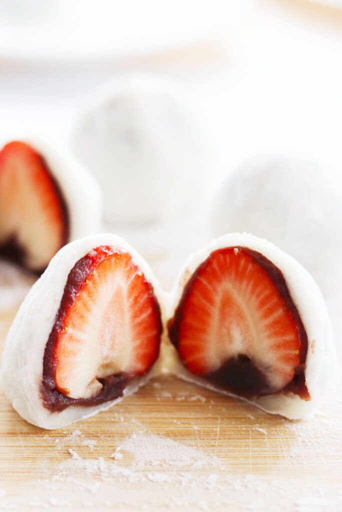 Rezept: Ichigo Daifuku – Mochi mit frischen Erdbeeren