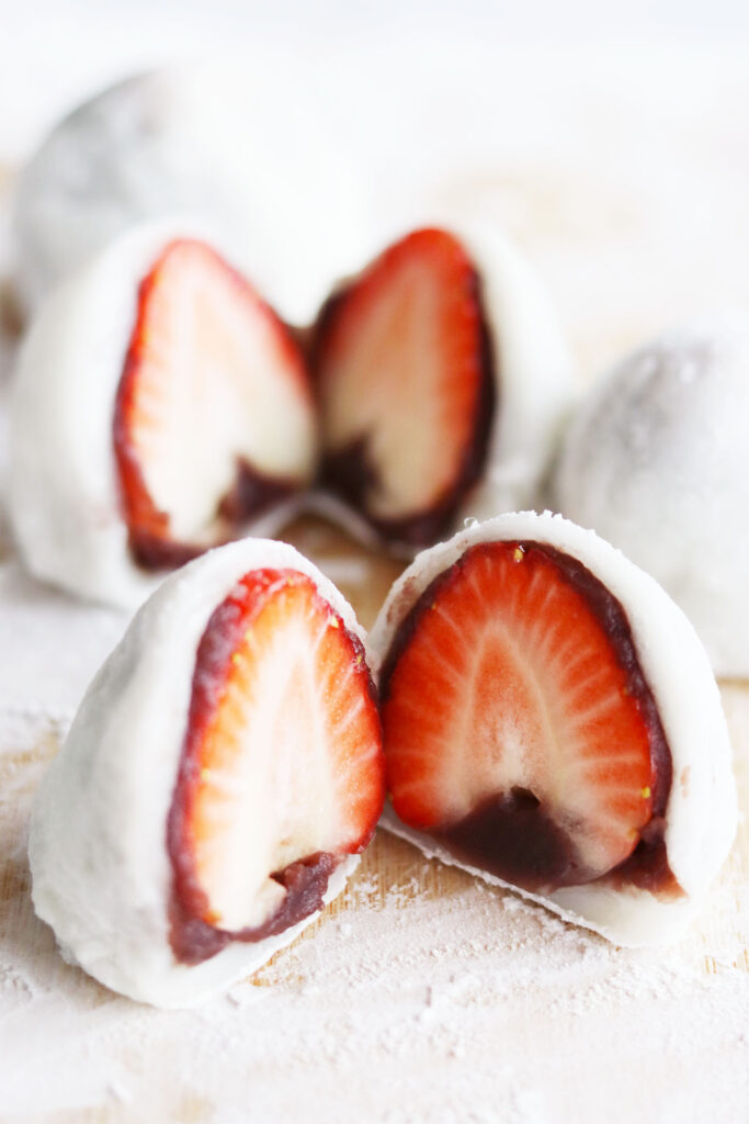 Rezept: Ichigo Daifuku – Mochi mit frischen Erdbeeren