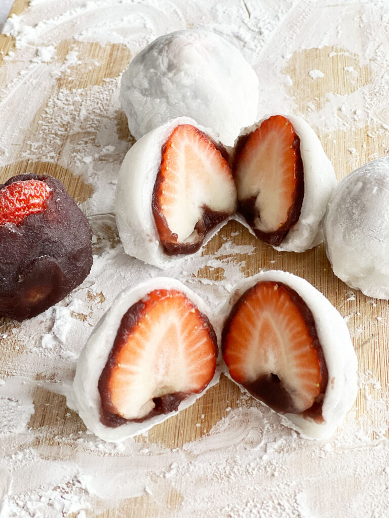 Rezept: Ichigo Daifuku – Mochi mit frischen Erdbeeren