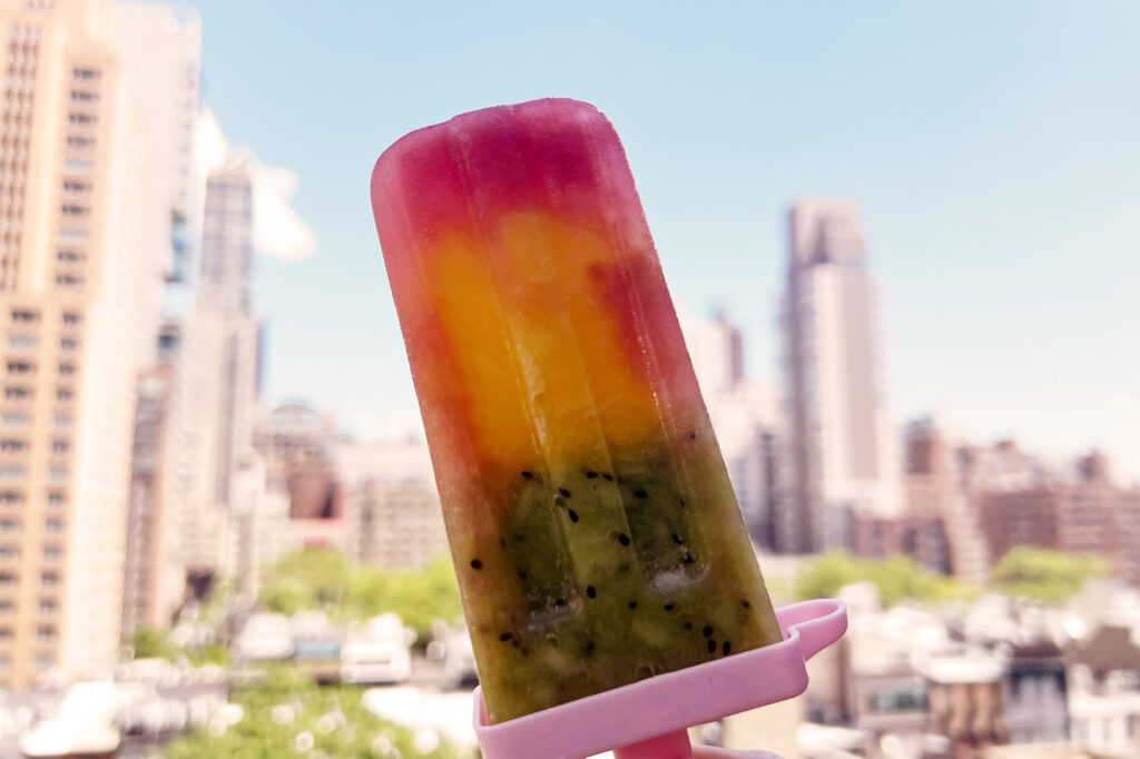 Rezept: Eis am Stiel mit frischem Obst