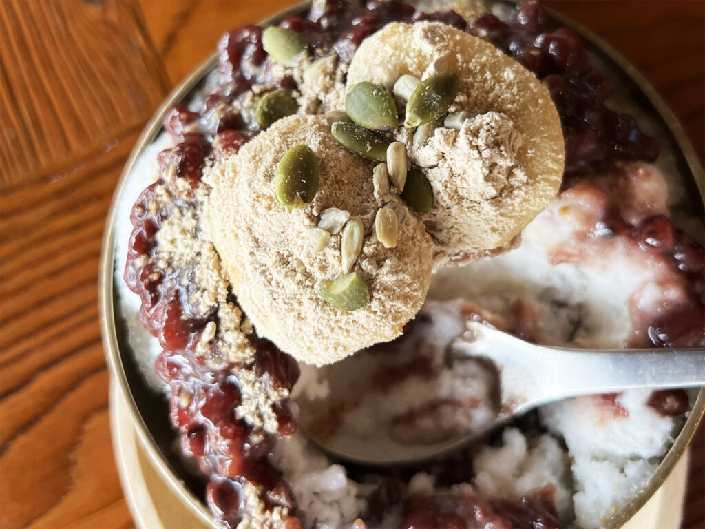 Korea: Patbingsu im Cafe Dal im Jeonju Hanok Village